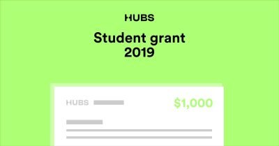 Illustration of the Hubs 2019 student grant