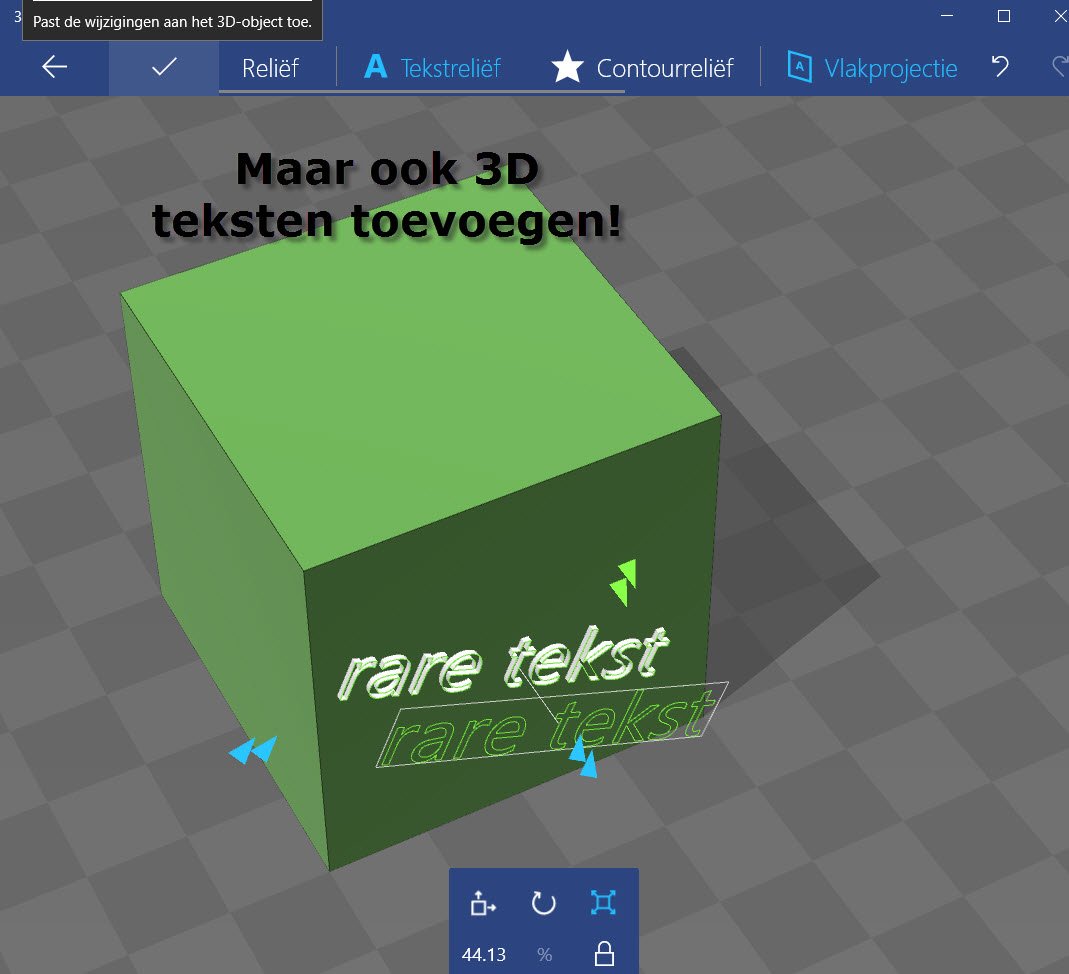 3d-teksten